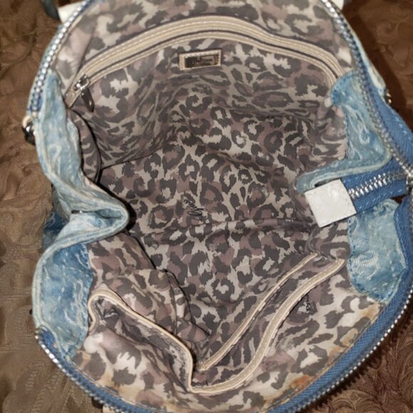 GUC - Blue Denim Guess Handbag + Matching Wallet - Picture 9 of 15